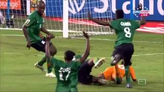 CAN 2012 Didier Drogba rate un penalty en finale Zambie vs CôtedIvoire www237onlinecom [upl. by Albur]