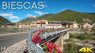 Tiny Tour  Biescas Spain  A lovely town over the river Gállego in Huesca 2019 Autumn [upl. by Lavern43]