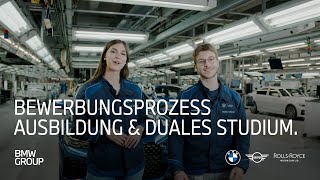 Bewerbungsprozess Ausbildung amp duales Studium I BMW Group Careers [upl. by Nylodam]