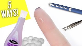 5 Useful Ways To Use Nail Polish Remover  Nail Hacks [upl. by Atiekan563]