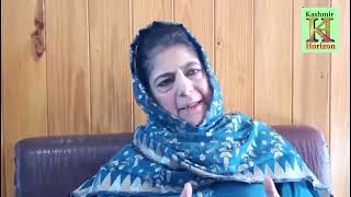 Who is supporting Er Rashids party financially and logistically asks Mehbooba Mufti [upl. by O'Kelly313]