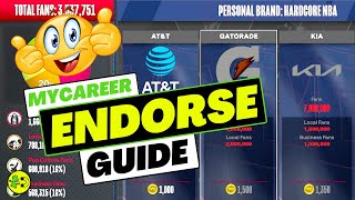 NBA 2K24 Endorsements Explained MyCAREER [upl. by Sybille517]