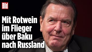 AltKanzler Schröder macht „Urlaub“ in Moskau [upl. by Ylliw]