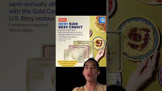 How To Use The Amex Gold Resy Credit 💳 [upl. by Sherwynd]