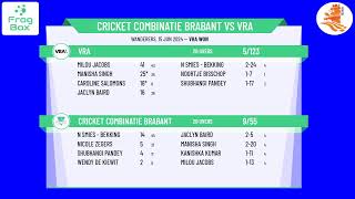 Wanderers Cricket Combinatie Brabant v VRA [upl. by Sharline431]