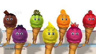 Ice Cream Song for Kids  Learn Colors with Ice Cream for Children  Baby Nursery Rhymes [upl. by Bradway]