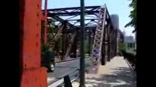 Kinzie St Bridge ChicagoOld Rail Drawbridge [upl. by Venable]