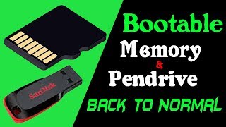 How To Unboot Any Bootable Usb Memory Pendrive  Online Ajmir Production [upl. by Edrick]