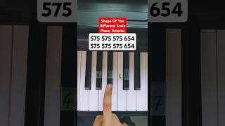 Ed Sheeran  Shape Of You Different Scale Piano Tutorial [upl. by Bringhurst]