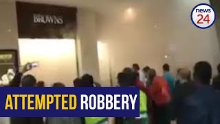 WATCH Attempted robbery at Browns Jewellers in Cradlestone Mall [upl. by Brainard50]