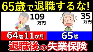 【定年退職】64歳11カ月が超お得！「損しない失業保険」のもらい方を解説！【失業手当・高年齢求職者給付金・失業保険】 [upl. by Zere823]