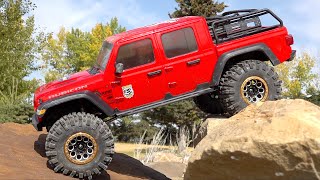 JEEP GLADiATOR RTR PERFORMS AMAZING IN 2020 AXIAL SCX10 3 4x4  RC ADVENTURES [upl. by Illak]