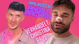 Kampf der Realitystars Aleks verhandelt Christina raus Wollte Maurice ängstigen Elsa nachts weg [upl. by Madea597]