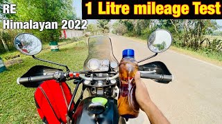 RE Himalayan 2022  1 litre Mileage Test  Shocking Results 🤗 Aditya Rider [upl. by Uticas341]