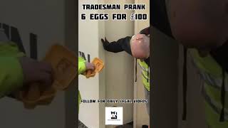 Tradesman falls for obvious prank England [upl. by Yrhcaz]