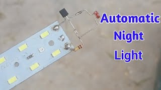 Automatic Night Light using BC547  4v LED Strip  LDR Circuit  Emergency Light [upl. by Bianka]