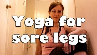 Best yoga pose for sore legs  BusyZenLife [upl. by Yelsha]