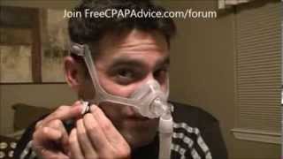 Philips Respironics Wisp Nasal CPAP Bilevel Mask Fitting Review Demonstration FreeCPAPAdvice com [upl. by Annert]