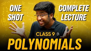 Polynomials Class 9 in One Shot 🔥  Class 9 Maths Chapter 2 Complete Lecture  Shobhit Nirwan [upl. by Itak]