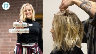 Angled Lob Haircut Tutorial  How to Achieve the quotLived Inquot Long Bob Look [upl. by Sirovaj]