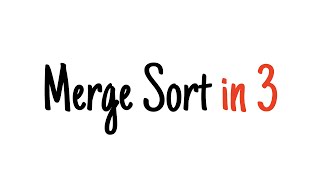 Merge sort in 3 minutes [upl. by Negah706]