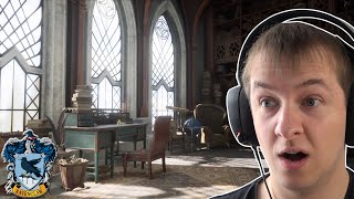 Marcel Reacts to Hogwarts Legacy  Tour the Ravenclaw Common Room 4K [upl. by Nace]