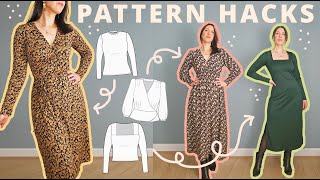 PATTERN HACKING my fall wardrobe  How to hack sewing patterns into new styles with simple mods [upl. by Trebma]