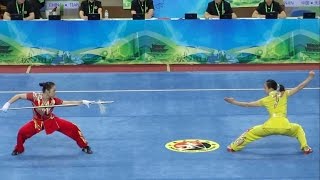 2014 1st China National Wushu Games 第一届全国武术运动大会 Women Duilian Jiangsu Team 江苏 沈清 张洋洋 962 [upl. by Cunningham310]