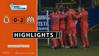 HIGHLIGHTS  Dungannon Swifts 02 Glenavon [upl. by Iramat121]