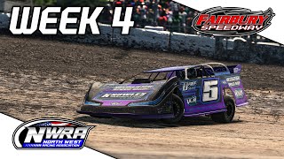 Get to the top  NWRA Super Late Models Round 4  Fairbury Speedway  iRacing [upl. by Annahvas]