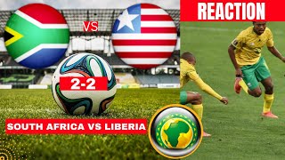 South Africa vs Liberia 22 Live Africa Cup Nations Qualifiers Football Match Bafana Highlights [upl. by Eirrek]