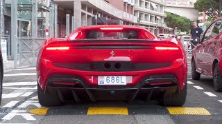 Ferrari 296 GTB with Novitec Race ExhaustSystem in Monaco [upl. by Ailaht]