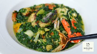 Oil Free ADEMEEWEDU Soup RecipeMOLOKHIA JUTE LEAVES  Ndudu by Fafa [upl. by Janeczka]