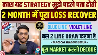 quot7Starquot Intraday Trading Strategy that changed my Life  BlueViolet Line Fibonacci setup banknifty [upl. by Anitsirc]