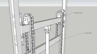 installation for guide rail lift guide rail structures are ready [upl. by Einnal]