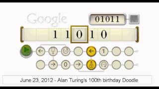 Alan Turing Google Doodle [upl. by Chatterjee]