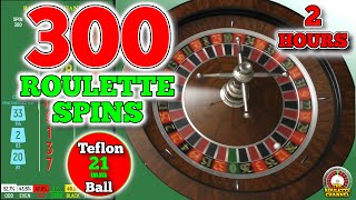 Day 23 300 Roulette Spins  Teflon Ball 22mm  Test Your Roulette Strategy [upl. by Htiffirg993]