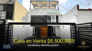 Venta de Casa en Las Aguilas Zapopan de 5500000 mxn [upl. by Hendrik466]