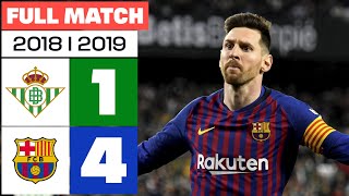 Real Betis 14 FC Barcelona  PARTIDO COMPLETO  LALIGA EA SPORTS 20182019 [upl. by Atiuqcaj]