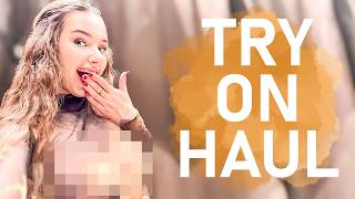 4K TRY ON HAUL  SHEER LONGSLEEVES WITH LISA  NO BRA CHALLENGE GET READY WITH ME [upl. by Olshausen953]