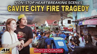 Cavite City Fire Tragedy NonStop Heartbreaking Tragic Scenes 4K [upl. by Eahsan]