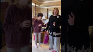 grwm while my 90 year old mom Joanne styles me in never worn CHANEL [upl. by Aicertal]