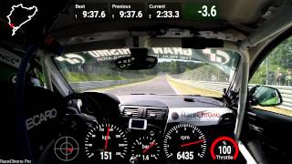 BMW M235i Racing third lap crash 2014 Nürburgring 24hRace [upl. by Egiarc]