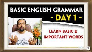 Day 1  Grammar Series  Basic English Grammar  Rupam Sil [upl. by Nohsyt]