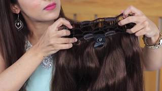 How to Use Hair Extensions  Partial Wig [upl. by Ahtamas]