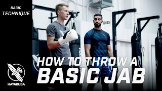 How to Throw a Basic Jab  Striking Basics Series  Kickboxing [upl. by Romilly]