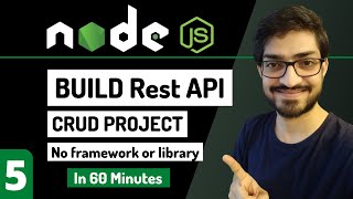 Build Rest API using Nodejs  CRUD API Tutorial  Nodejs Tutorial for Beginners 5 [upl. by Laden]