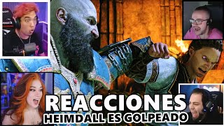 REACCIONES A KRATOS LOGRANDO GOLPEAR A HEIMDALL  God of War Ragnarok [upl. by Renato688]