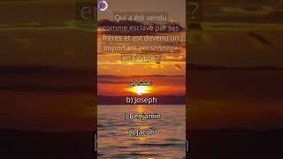 Quiz Biblique Passionnant  Testez Votre Connaissance de la Bible [upl. by Nnayllas]