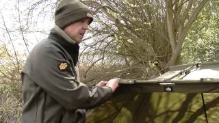 JRC Contact Brolly  ‪Carp Fishing Angling Overnight Shelter Bivvy‬ Product Demo [upl. by Katya]